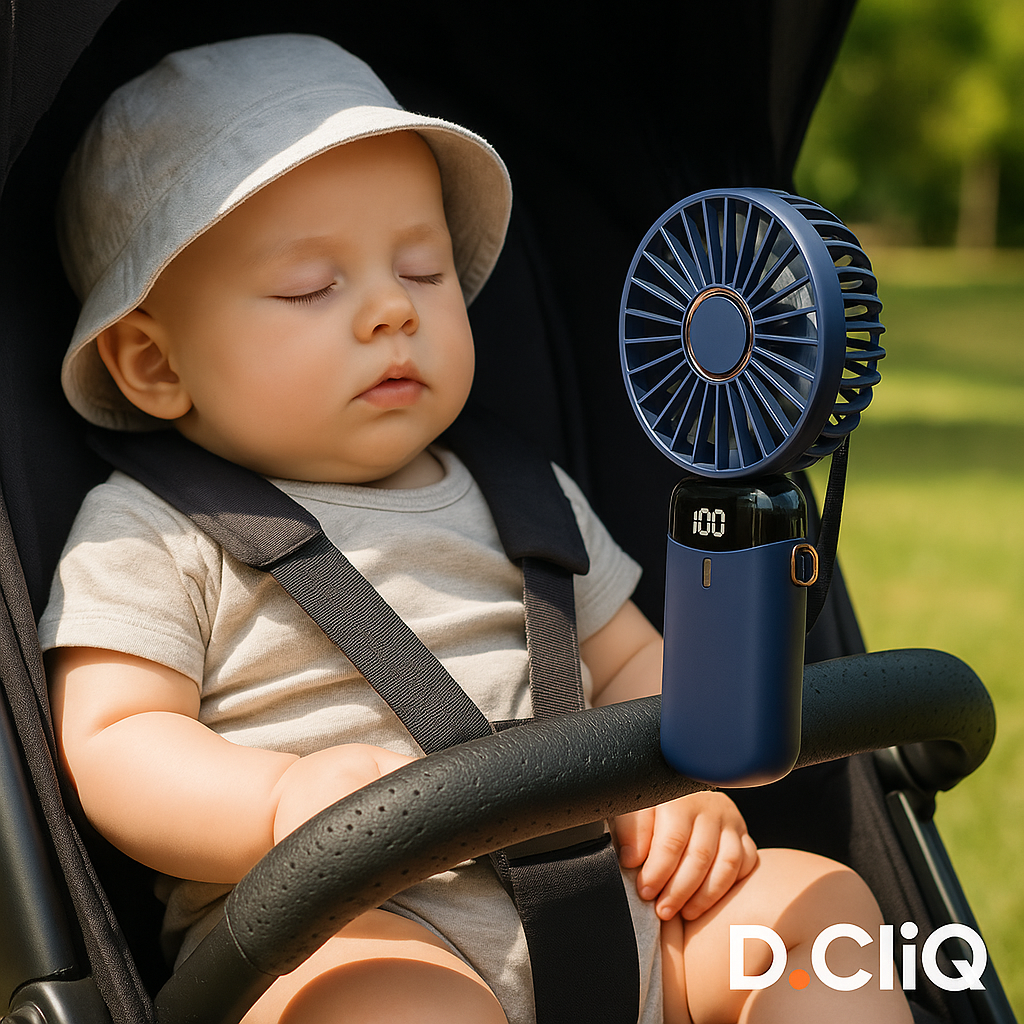 Mini Ventilo D.CliQ – Fraîcheur portable instantanée