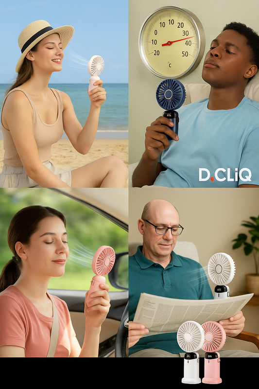Mini Ventilo D.CliQ – Fraîcheur portable instantanée